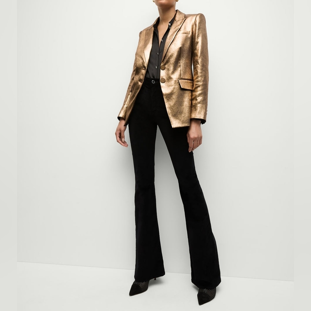 Veronica Beard Gold Metallic Blazer - Picture 5 of 14